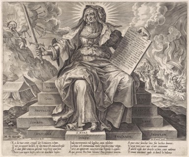 The Silver Age: the law of the Old Testament, Hieronymus Wierix, Jacob de Weert, 1563 - before 1580