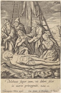 Lamentation of Christ, Hieronymus Wierix, 1563 - before 1619