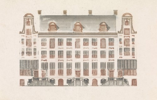 Amsterdam canal houses on the Keizersgracht 518-526, The Netherlands, Anonymous, Cornelis Danckerts