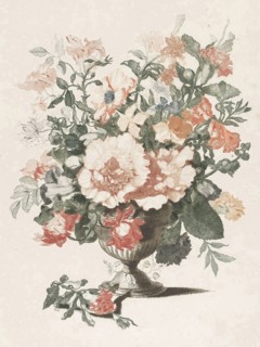 Stone vase with flowers, Anonymous, Jean Baptiste Monnoyer, Johan Teyler, 1688 - 1698