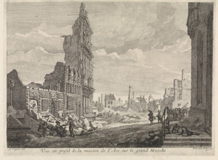 Ruins on the Grand Place, Brussels, Belgium, 1695