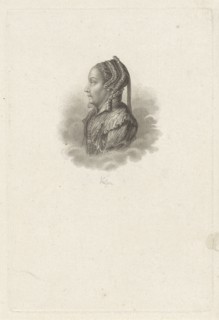 Portrait of Margaretha Coppier, Philippus Velijn, 1797 - 1836
