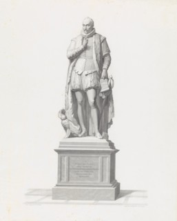 Statue of Prince William I on the Square in The Hague, The Netherlands, Edouard Taurel, 1847-1892