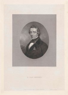 Portrait of Jacob van Lennep, print maker: Willem Steelink I, Johan Coenraad Hamburger, J.F.