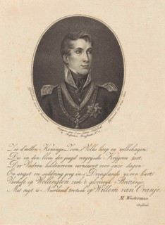 Portrait of William II (king of the Netherlands), Willem van Senus, Marten Westerman, J. van Ledden