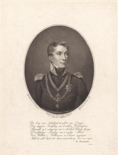 Portrait of William II (king of the Netherlands), Willem van Senus, Marten Westerman, J. van Ledden