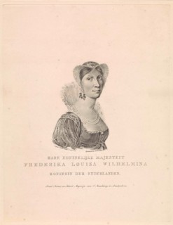 Portrait of Wilhelmina Frederica Louisa (Queen of the Netherlands), Willem van Senus, Evert