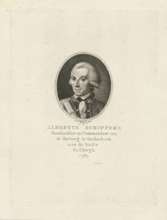 Portrait of Albertus Schippers, print maker: FranÃ§ois Joseph Pfeiffer I, 1787