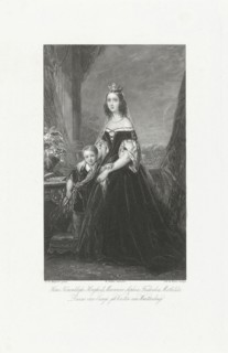 Portrait of Frederika Sophia Mathilda of WÃ¼rttemberg with her son, Johannes de Mare, Koenraad