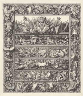 War Trophies and the coat of arms of Charles V of Habsburg, Anonymous, 1683-1783
