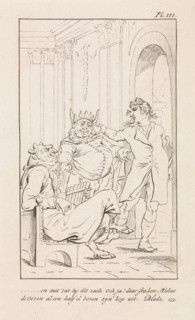 King Midas with donkey ears, DaniÃ«l Veelwaard (I), Jacob Smies, FranÃ§ois Bohn, 1802 - 1809