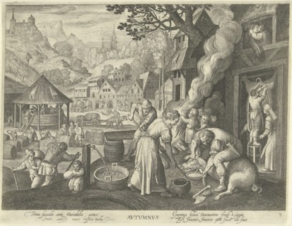 Autumn, Nicolaes de Bruyn, Marten de Vos, 1581-1656