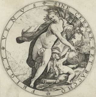 Venus and Cupid, Hendrick Goltzius, after 1590