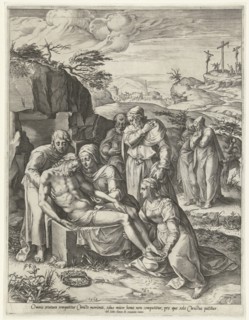 Entombment of Christ, Cornelis Cort, 1568