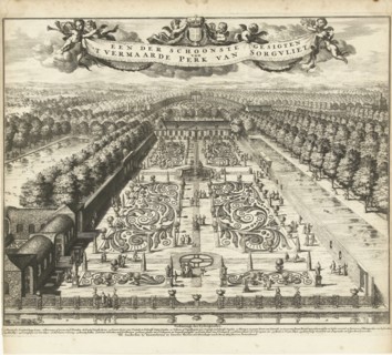 Parterre Garden at Zorgvliet, Johannes Jacobsz van den Aveele, Johannes Covens and Cornelis