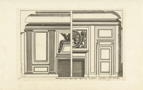 Wall Layout, interior, decoration, design, ornament, ornamental, architecture, Jean Lepautre,