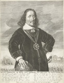 Portrait of Witte Cornelisz de With, Abraham Bloteling, Simon de Vlieger, Clement de Jonghe, 1658 -