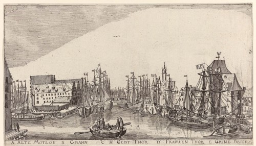 In and around the city of Danzig Series of 14 numbered prints, Aegidius Dickmann, Frederik de Wit,