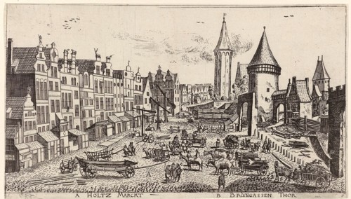 In and around the city of Danzig Series of 14 numbered prints, Aegidius Dickmann, Frederik de Wit,