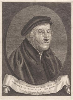 Portrait of Aertgen Claesz van Leyden, Jonas Suyderhoef, Aertgen Claesz van Leyden, Pieter Goos,