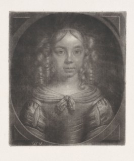 Portrait of a young girl, Wallerant Vaillant, 1658 - 1677