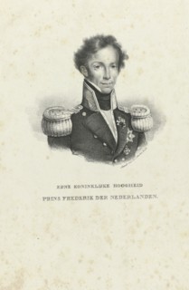 Portrait of Frederick, Prince of the Netherlands, Anonymous, Hilmar Johannes Backer, 1819 - 1845