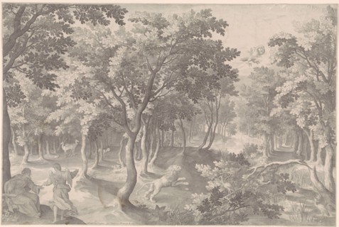Fifth vision of Ezra, Pierre Gallays Nicolaes de Bruyn, 1608