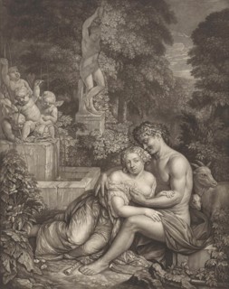 Vertumnus and Pomona, Jan Verkolje (I), Gerard Valck, Gerard Valck, 1681 - 1726