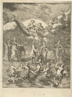 Allegory of marriage, Pieter van den Berge, 1694 - 1737