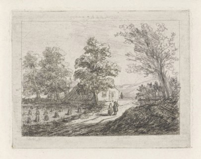 Hilly landscape, David van der Kellen (II), 1814 - 1859
