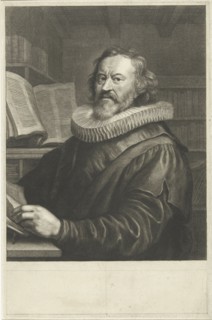 Portrait of Gerardus Joannes Vossius, Abraham Bloteling, Joachim von Sandrart, after c. 1660 -