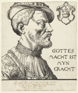 Portrait of Jan van Leyden, print maker: Heinrich Aldegrever possibly, 1530 - 1540