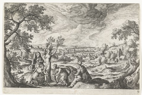 Birth of Adonis, Hans Bol, Anonymous, c. 1550 - c. 1650