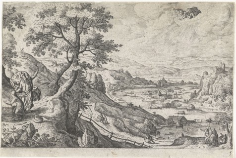 Sacrifice of Isaac, Hans Bol, Anonymous, c. 1550 - c. 1650