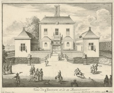 Front view of castle Gunterstein, Breukelen, The Netherlands