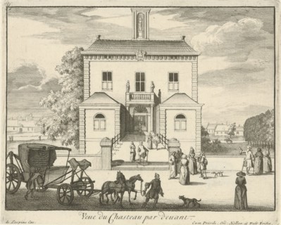 Front of castle Gunterstein, Breukelen, Joseph Mulder, Willem Swidde, Jaques Le Moine de