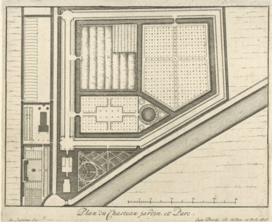 Map of estate Gunterstein, Breukelen, Joseph Mulder, Willem Swidde, Jaques Le Moine de lâ€ôEspine,