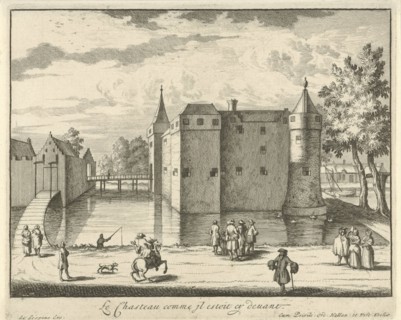 Castle Gunterstein as it was before, Breukelen, The Netherlands, Willem Swidde, Jaques Le Moine de