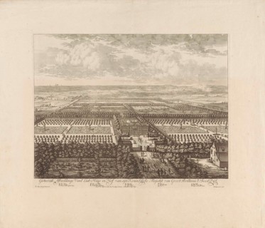 Bird's-eye-view of Soestdijk Palace, The Netherlands, Bastiaen Stopendael, Hendrik de Leth, Staten