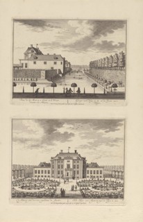 Side of Zeist Castle and surrounding pond, Rear of Slot Zeist, DaniÃ«l Stopendaal, Nicolaes
