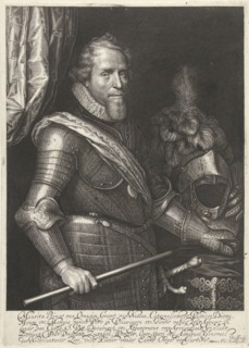 Portrait of Maurits, Prince of Orange, Willem Jacobsz. Delff, Philips Jacobsz van Steenwegen, 1607