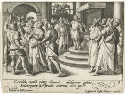 Susanna brought to court, Crispijn van de Passe (I), 1574-1637