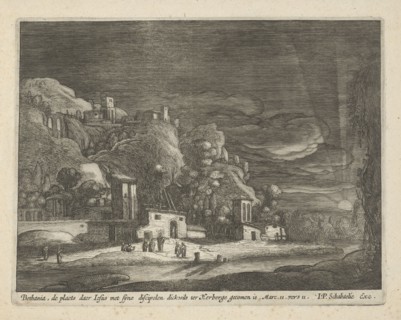 View of Bethany, Nicolaes Lastman, Anonymous, Jan Philipsz Schabaelje, 1648 - 1656