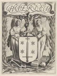 Weapon of Haarlem with two angels, The Netherlands, Jan van de Velde (II), 1628