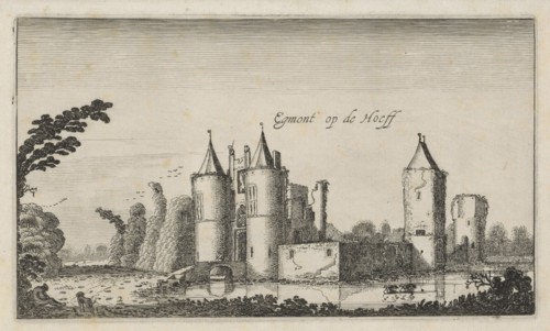 Ruins of the castle of Egmond, Slot op den Hoef, Egmond aan den Hoef, Bergen, Noord-Holland The