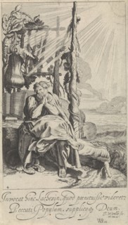 Jonas under the miracle plant, Jan van de Velde (II), 1603 - 1641