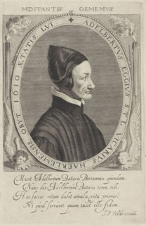 Portrait of Adelbertus Gerbrandsz. Eggius chaplain in Haarlem, The Netherlands, print maker: Jan