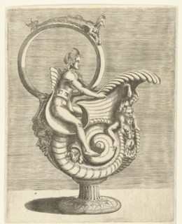 Jug in the shape of a snail shell, Balthazar van den Bos, Cornelis Floris (II), Hieronymus Cock,
