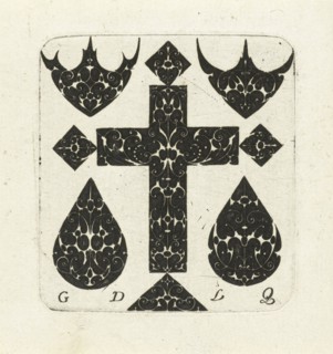 Cross between eight ornaments, Guillaume de la Quewellerie, 1611