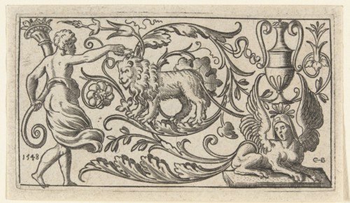Frieze with lion, Anonymous, 1548